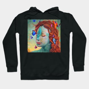 Tori Amos in blue Hoodie